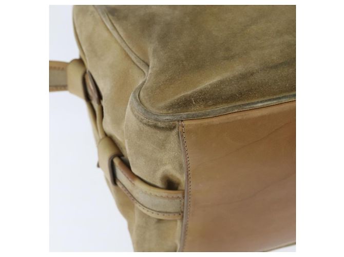 Borsa a Spalla LOUIS VUITTON Suede Beige LV Auth bs30621 - vista 16