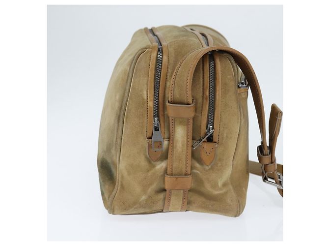 Borsa a Spalla LOUIS VUITTON Suede Beige LV Auth bs30621 - vista 3
