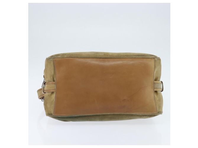 Borsa a Spalla LOUIS VUITTON Suede Beige LV Auth bs30621 - vista 5