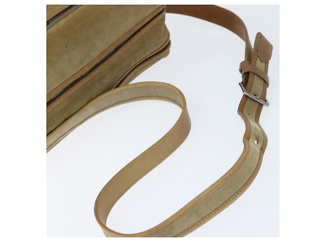 Borsa a Spalla LOUIS VUITTON Suede Beige LV Auth bs30621 - vista 7
