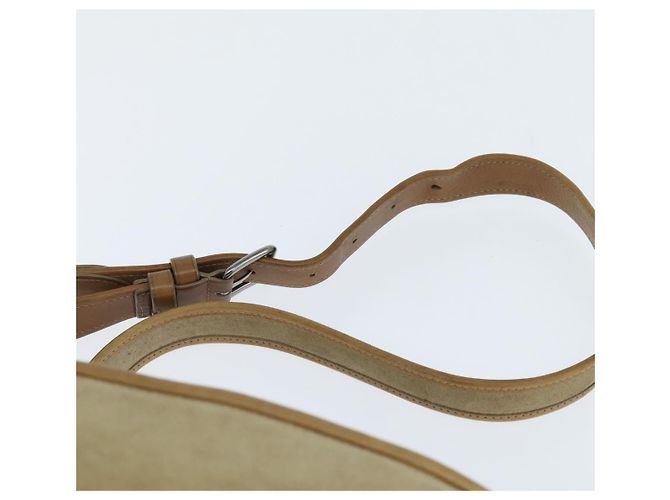 Borsa a Spalla LOUIS VUITTON Suede Beige LV Auth bs30621 - vista 8