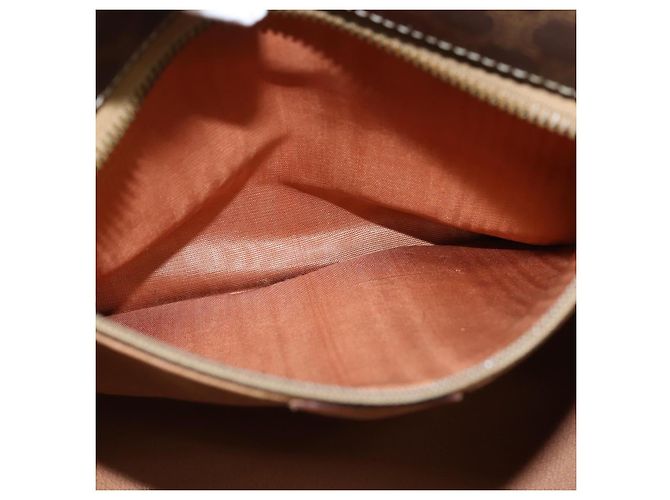 Céline Sac fourre-tout en toile Macadam CELINE en cuir PVC marron doré Auth ki6127 - vue 11
