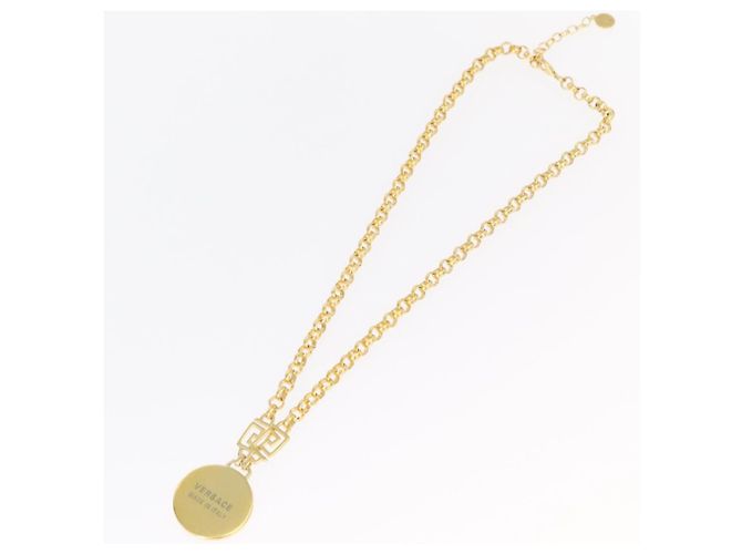 COLLANA Medusa VERSACE in metallo dorato Auth bs30845 D'oro - vista 8