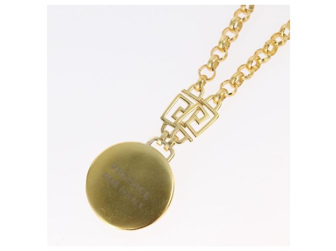 COLLANA Medusa VERSACE in metallo dorato Auth bs30845 D'oro - vista 9