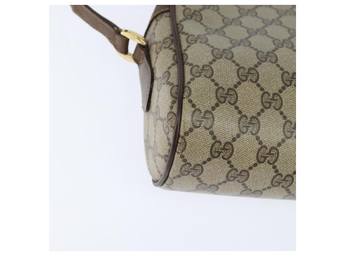 Borsa Sherry Line GG Supreme Web di GUCCI in PVC beige e oro 001 113 6472 Auth 150723 D'oro - vista 16