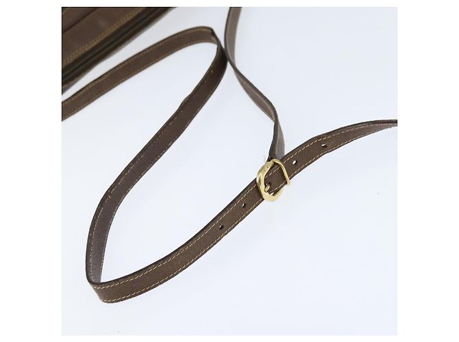 Borsa Sherry Line GG Supreme Web di GUCCI in PVC beige e oro 001 113 6472 Auth 150723 D'oro - vista 7