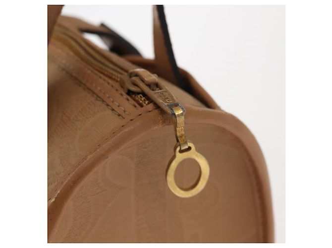 Borsa a mano Christian Dior in pelle beige dorato Auth BA7513 D'oro - vista 10