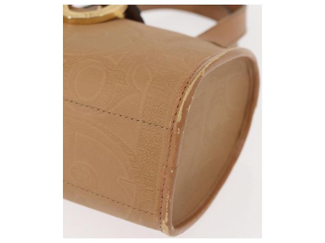 Borsa a mano Christian Dior in pelle beige dorato Auth BA7513 D'oro - vista 14