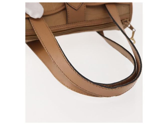 Borsa a mano Christian Dior in pelle beige dorato Auth BA7513 D'oro - vista 7