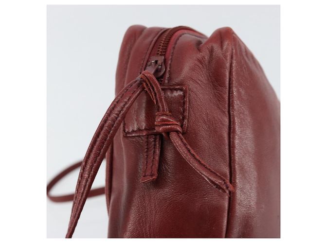 LOEWE Borsa a Spalla Anagram Pelle Bordeaux Auth 148431 Bordò - vista 10