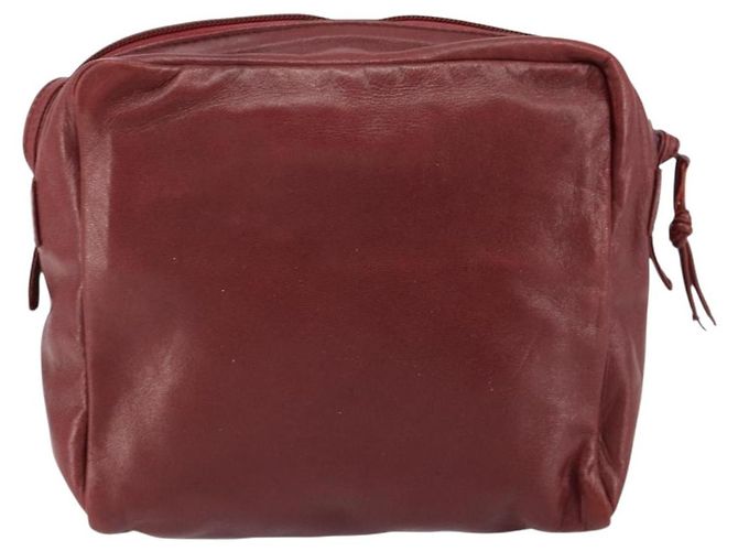 LOEWE Borsa a Spalla Anagram Pelle Bordeaux Auth 148431 Bordò - vista 2
