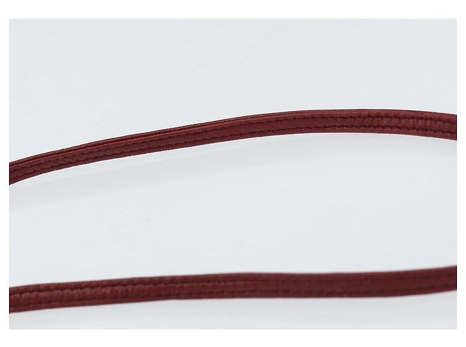 LOEWE Borsa a Spalla Anagram Pelle Bordeaux Auth 148431 Bordò - vista 8