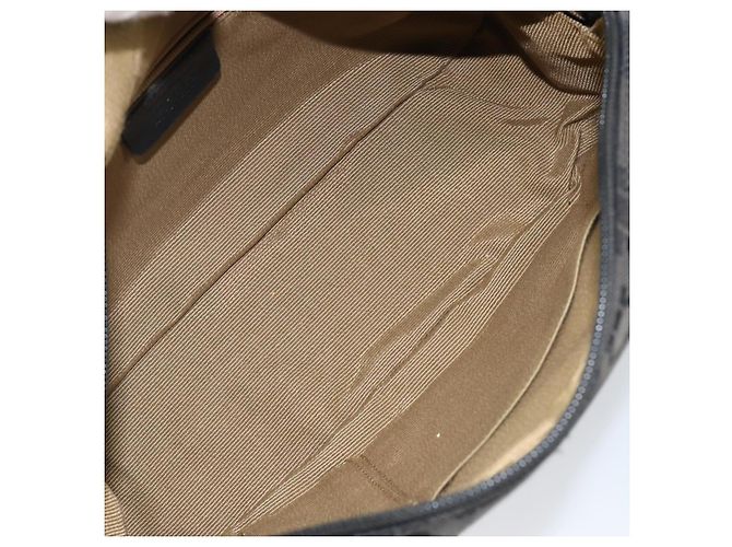 Borsa a Spalla Gancini in Tela Nera e Argento di Salvatore Ferragamo Auth 143219 Nero - vista 11