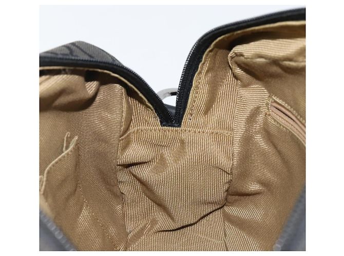 Borsa a Spalla Gancini in Tela Nera e Argento di Salvatore Ferragamo Auth 143219 Nero - vista 18
