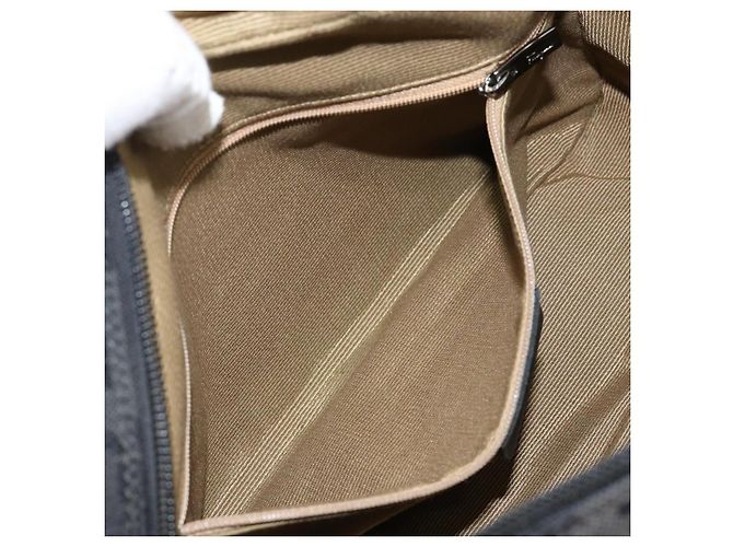 Borsa a Spalla Gancini in Tela Nera e Argento di Salvatore Ferragamo Auth 143219 Nero - vista 19