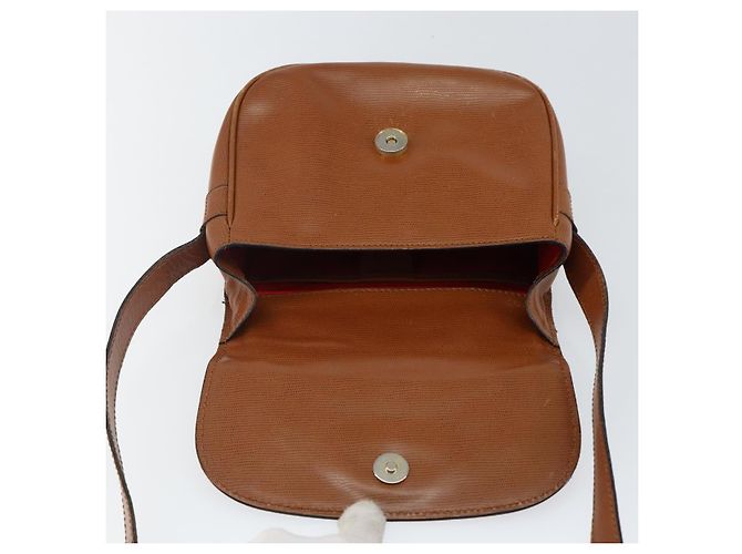 Céline Borsa a Spalla CELINE in Pelle Marrone Oro Auth 142807 D'oro - vista 10