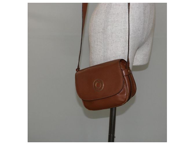 Céline Borsa a Spalla CELINE in Pelle Marrone Oro Auth 142807 D'oro - vista 22