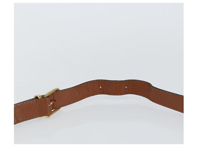 Céline Borsa a Spalla CELINE in Pelle Marrone Oro Auth 142807 D'oro - vista 8