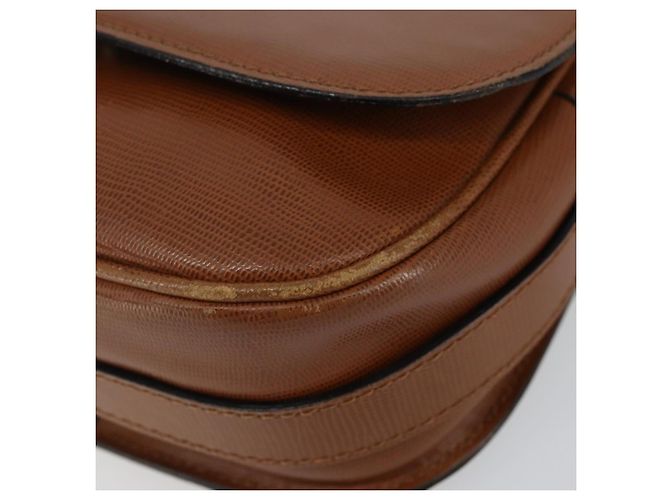 Céline Borsa a Spalla CELINE in Pelle Marrone Oro Auth 142807 D'oro - vista 9
