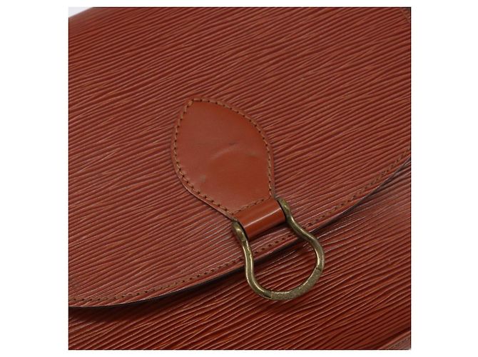 LOUIS VUITTON Borsa a Spalla Epi Saint Cloud GM Marrone M52193 LV Auth ep12120 - vista 14