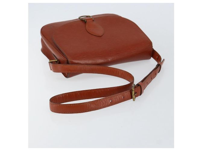 LOUIS VUITTON Borsa a Spalla Epi Saint Cloud GM Marrone M52193 LV Auth ep12120 - vista 7