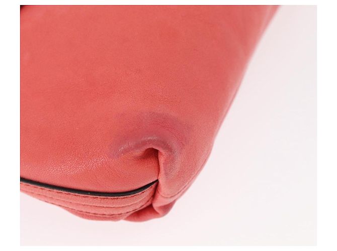 Chloé Borsa a Spalla Chloe Elsie in Pelle Rosa Oro Auth BA8492 D'oro - vista 10