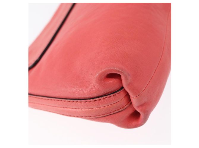 Chloé Borsa a Spalla Chloe Elsie in Pelle Rosa Oro Auth BA8492 D'oro - vista 12