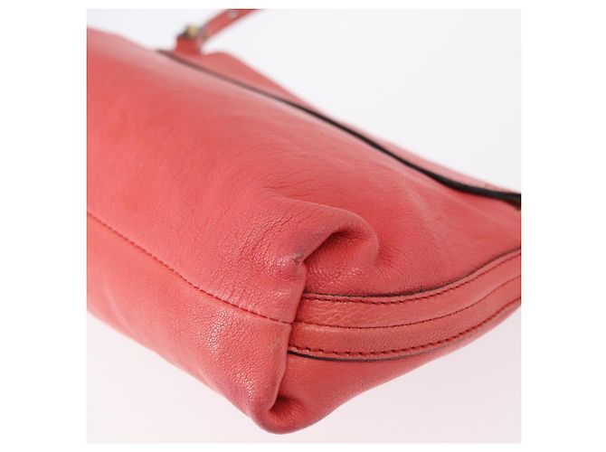 Chloé Borsa a Spalla Chloe Elsie in Pelle Rosa Oro Auth BA8492 D'oro - vista 13