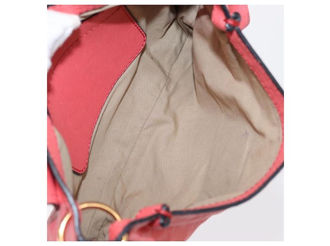 Chloé Borsa a Spalla Chloe Elsie in Pelle Rosa Oro Auth BA8492 D'oro - vista 17