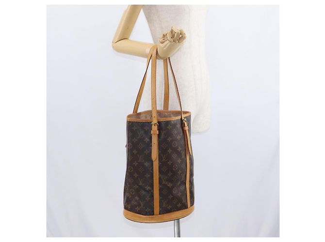 LOUIS VUITTON Borsa a Spalla Monogram Bucket GM M42236 LV Auth ka371 Monogramma - vista 25