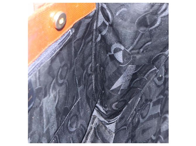 Borsa Tote Vala in pelle embossata Salvatore Ferragamo marrone oro Auth gh1259 - vista 19