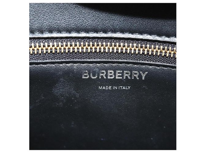 Borsa a Spalla Monogramma TB BURBERRY PVC Oro Marrone 8031708 Auth 153622SM D'oro - vista 20