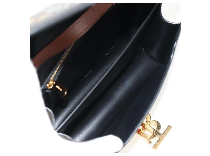 Borsa a Spalla Monogramma TB BURBERRY PVC Oro Marrone 8031708 Auth 153622SM D'oro - vista 21