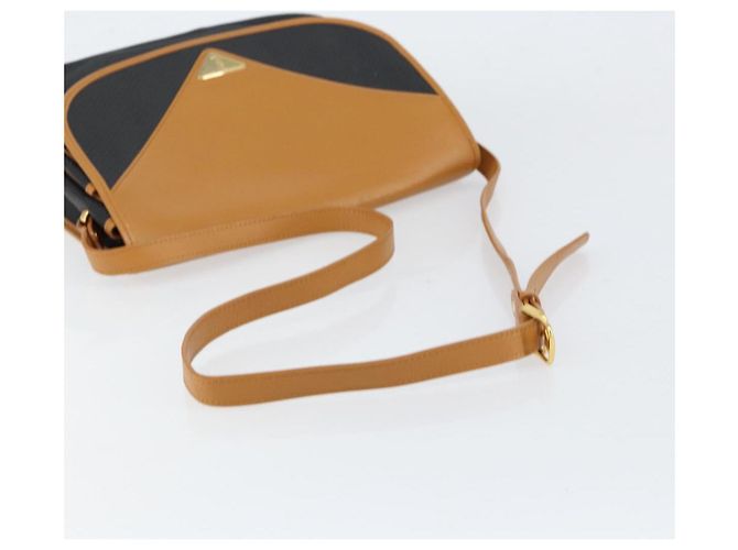 Saint Laurent Borsa a Spalla in Pelle Beige Oro Auth yk19534 D'oro - vista 7
