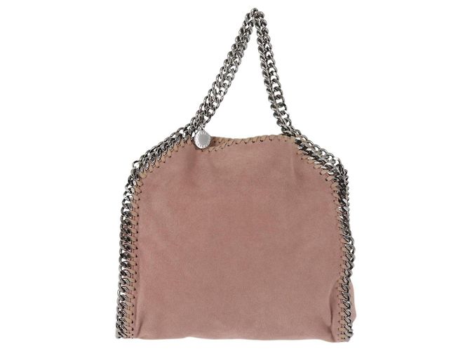 Autre Marque Stella MacCartney Chain Fabera Schultertasche aus Wildleder Rosa Silber Auth BA6012 Pink - Ansicht 13