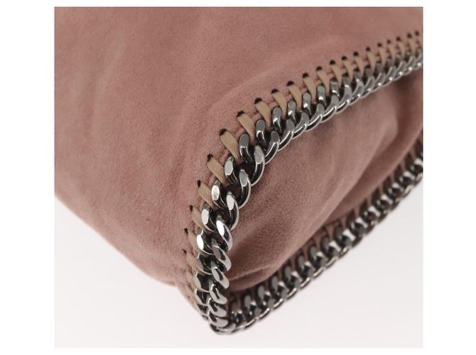 Autre Marque Stella MacCartney Chain Fabera Schultertasche aus Wildleder Rosa Silber Auth BA6012 Pink - Ansicht 16