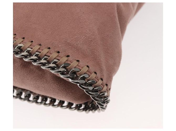 Autre Marque Stella MacCartney Chain Fabera Schultertasche aus Wildleder Rosa Silber Auth BA6012 Pink - Ansicht 17
