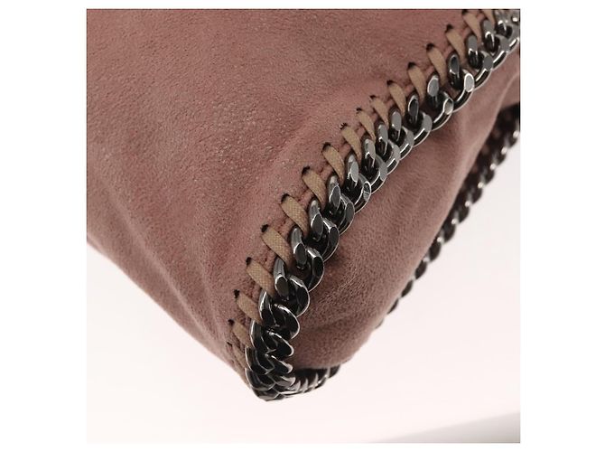 Autre Marque Stella MacCartney Chain Fabera Schultertasche aus Wildleder Rosa Silber Auth BA6012 Pink - Ansicht 18