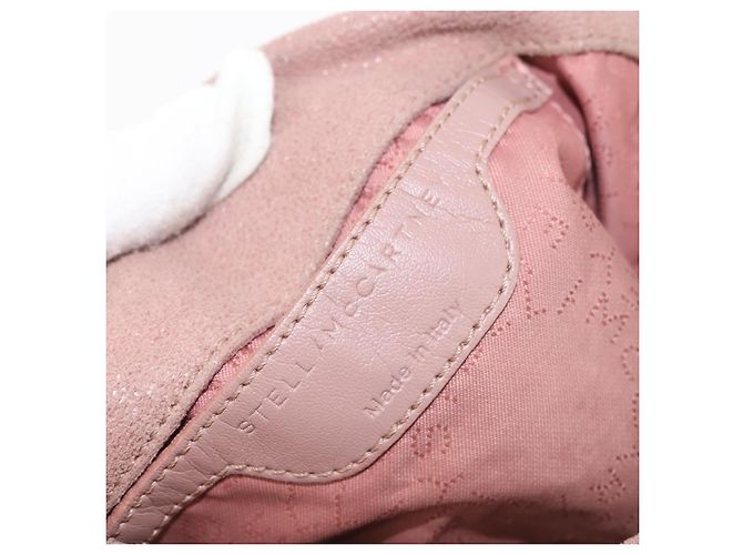 Autre Marque Stella MacCartney Chain Fabera Schultertasche aus Wildleder Rosa Silber Auth BA6012 Pink - Ansicht 19
