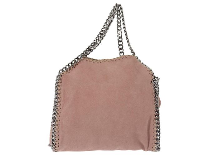 Autre Marque Stella MacCartney Chain Fabera Schultertasche aus Wildleder Rosa Silber Auth BA6012 Pink - Ansicht 2