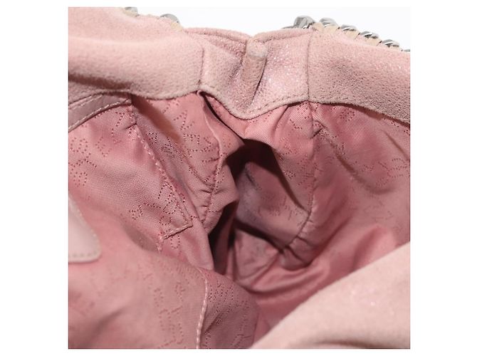 Autre Marque Stella MacCartney Chain Fabera Schultertasche aus Wildleder Rosa Silber Auth BA6012 Pink - Ansicht 20