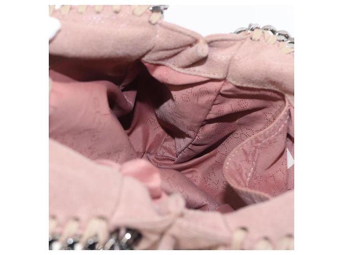 Autre Marque Stella MacCartney Chain Fabera Schultertasche aus Wildleder Rosa Silber Auth BA6012 Pink - Ansicht 21