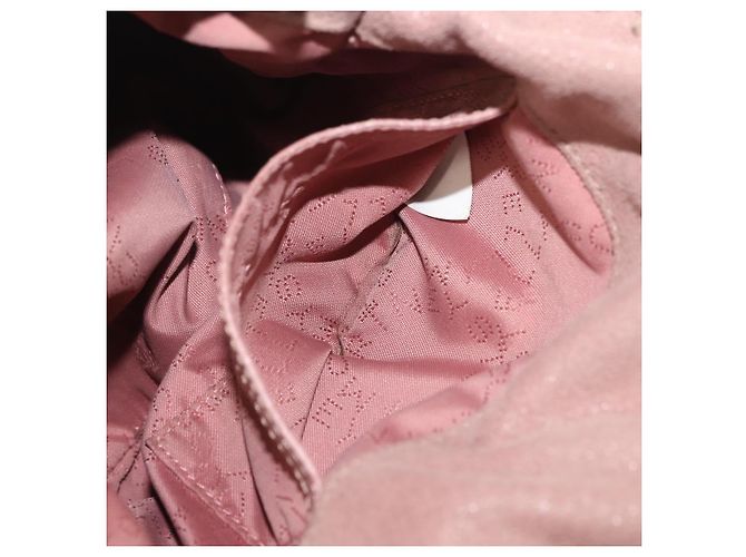 Autre Marque Stella MacCartney Chain Fabera Schultertasche aus Wildleder Rosa Silber Auth BA6012 Pink - Ansicht 22