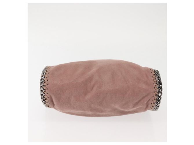Autre Marque Stella MacCartney Chain Fabera Schultertasche aus Wildleder Rosa Silber Auth BA6012 Pink - Ansicht 5