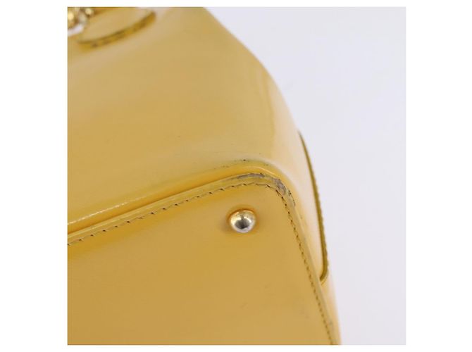 Borsa a mano Gianni Versace in pelle 2 in 1 giallo oro Auth th6323 D'oro - vista 11