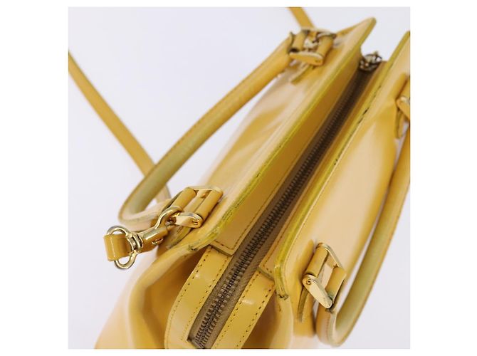 Borsa a mano Gianni Versace in pelle 2 in 1 giallo oro Auth th6323 D'oro - vista 6