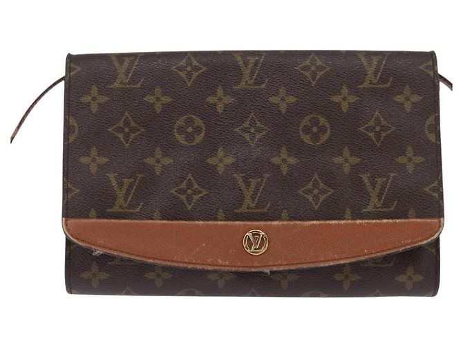 LOUIS VUITTON Borsa a Spalla Monogram Bordeaux 27 M51797 LV Auth 143318 Monogramma - vista 13