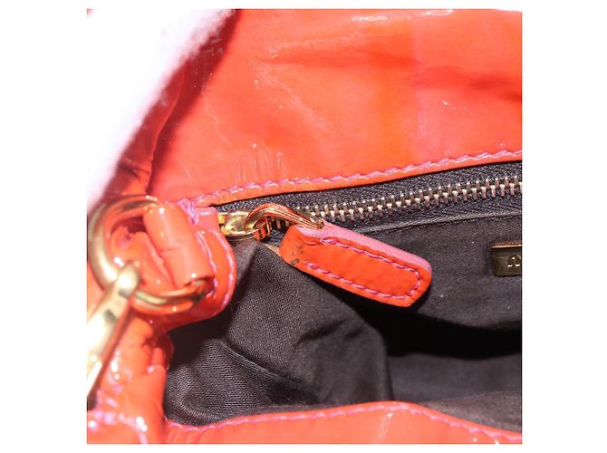 Borsa Miu Miu Smalto 2 vie Arancione Oro Auth 152738 D'oro - vista 19