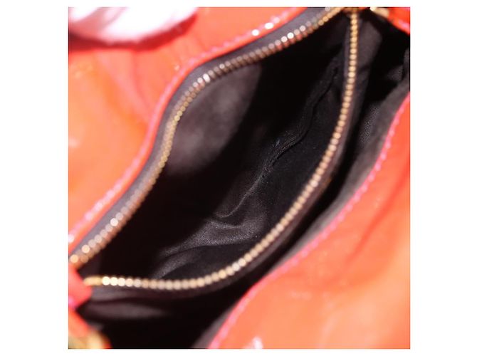 Borsa Miu Miu Smalto 2 vie Arancione Oro Auth 152738 D'oro - vista 23