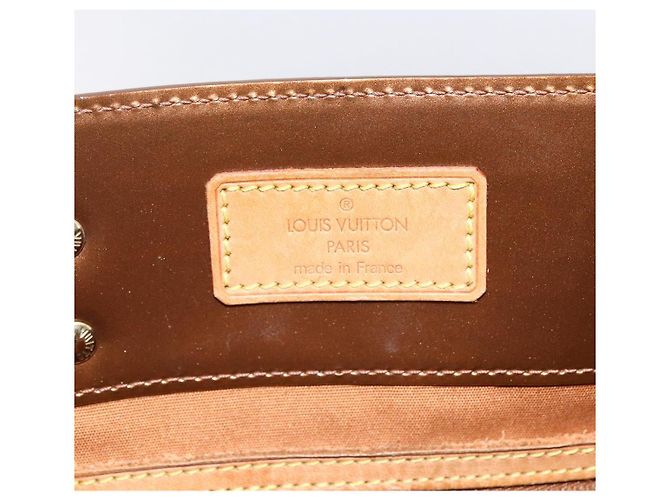 LOUIS VUITTON Monogram Vernis Reade MM Hand Bag Bronze M91143 LV Auth ep12070 - view 10